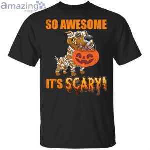So Awesome It's Scary T-Shirt With Pit Bull Halloween Product Photo 1