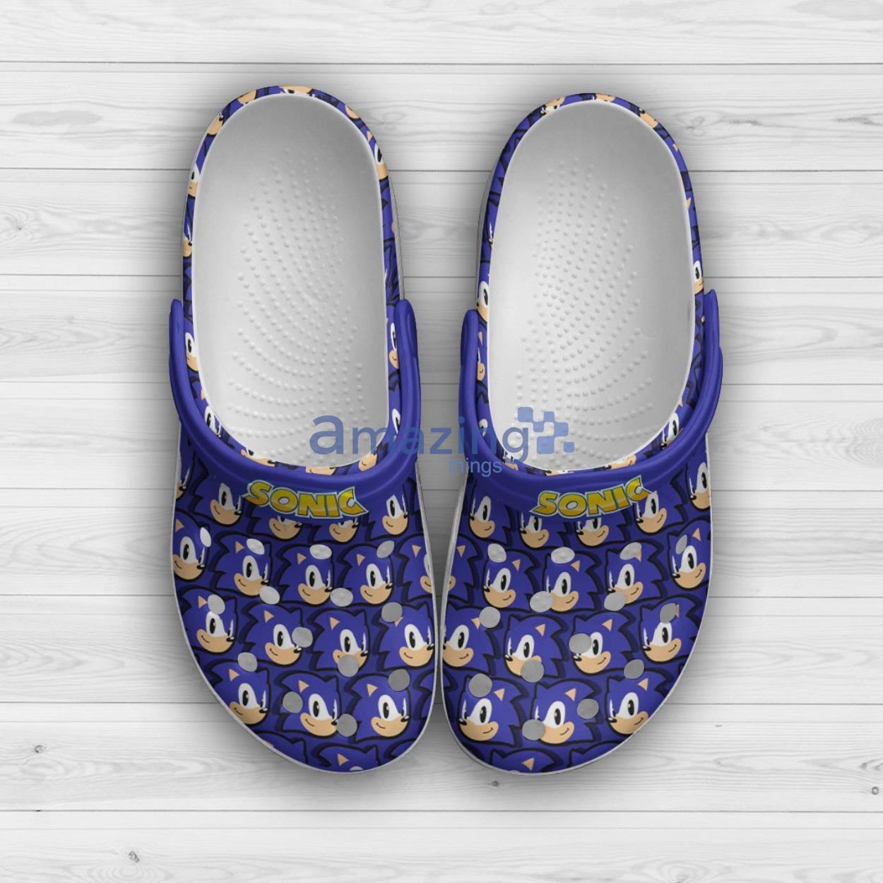 Sonic Comedy Adventure Cartoon Movie Gift For Lover Rubber Crog Shoes Product Photo 1