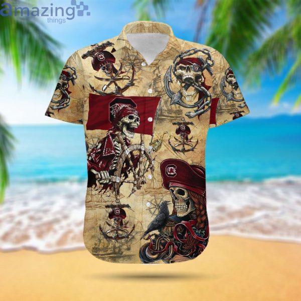 South Carolina Gamecocks Pirates Fans Pirates Skull Hawaiian Shirtproduct photo 2