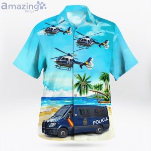 Spain National Police Corps Mercedes Benz Sprinter And Eurocopter Hawaiian Shirt image Spain National Police Corps Mercedes-Benz Sprinter And Eurocopter Hawaiian Shirt Product Photo 3