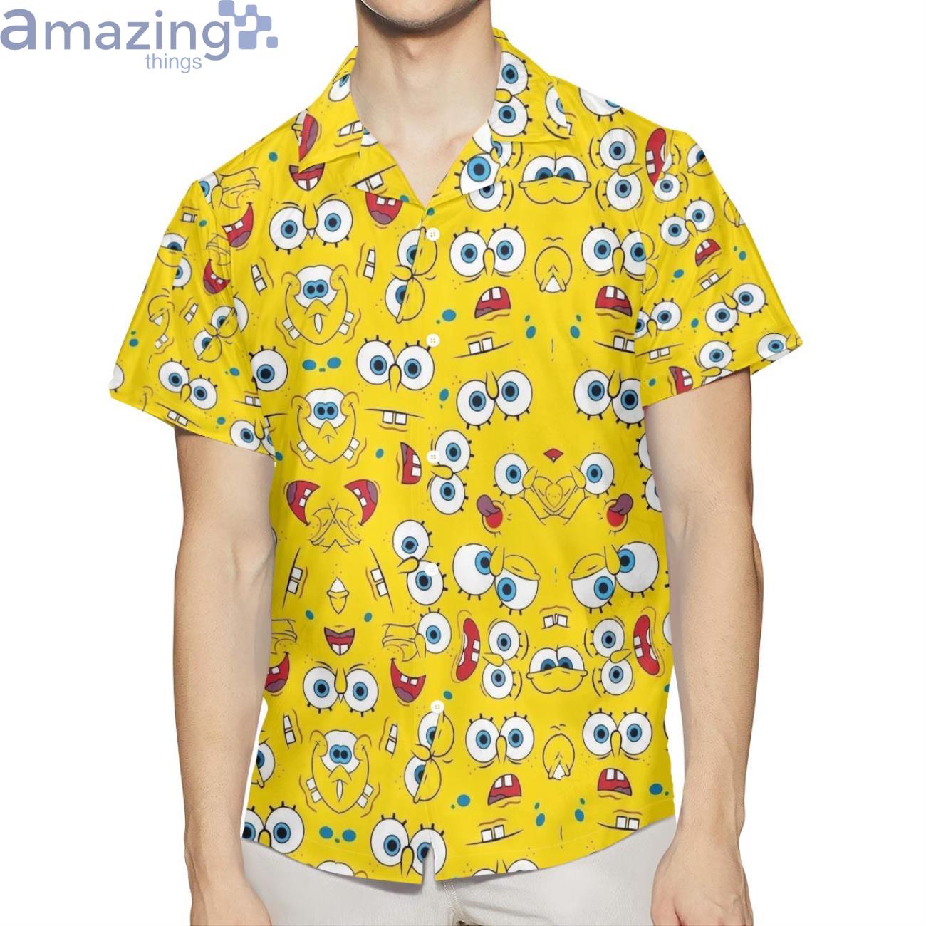 Spongebob Funny Cartoon Fan Gift Spongebob Hawaiian Shirt Product Photo 1