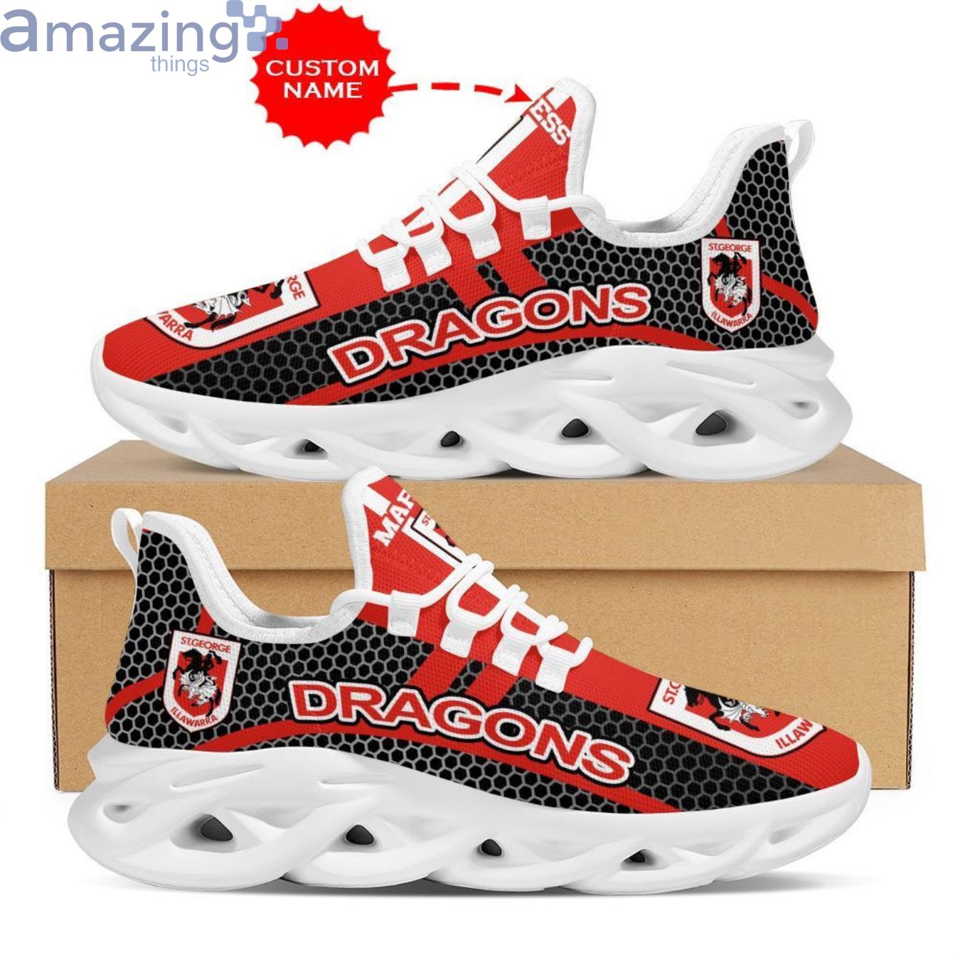 St George Illawarra Dragons Max Soul Sneaker Personalized Name image St George Illawarra Dragons Max Soul Sneaker Personalized Name Product Photo 2