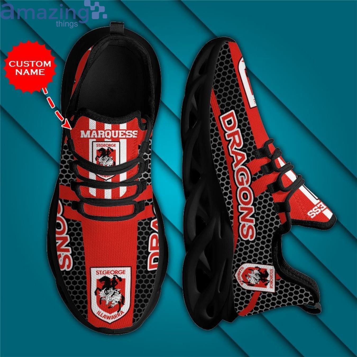 St George Illawarra Dragons Max Soul Sneaker Personalized Name image St George Illawarra Dragons Max Soul Sneaker Personalized Name Product Photo 3