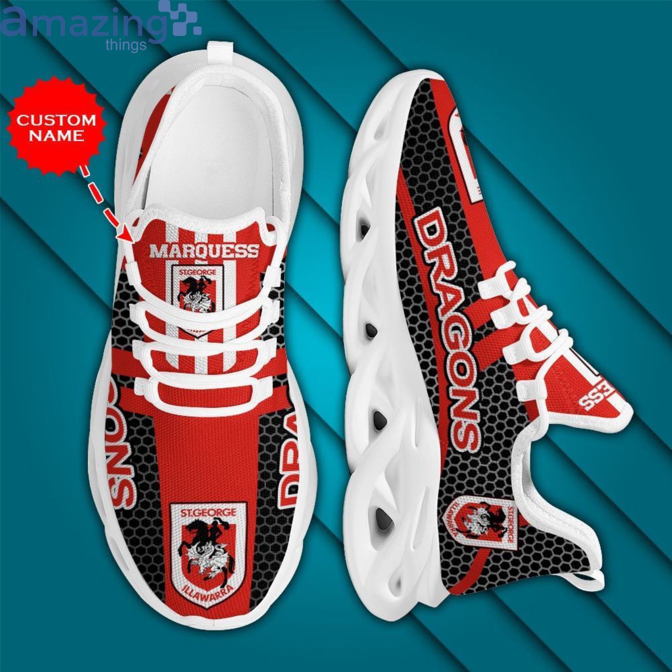 St George Illawarra Dragons Max Soul Sneaker Personalized Name image St George Illawarra Dragons Max Soul Sneaker Personalized Name Product Photo 4