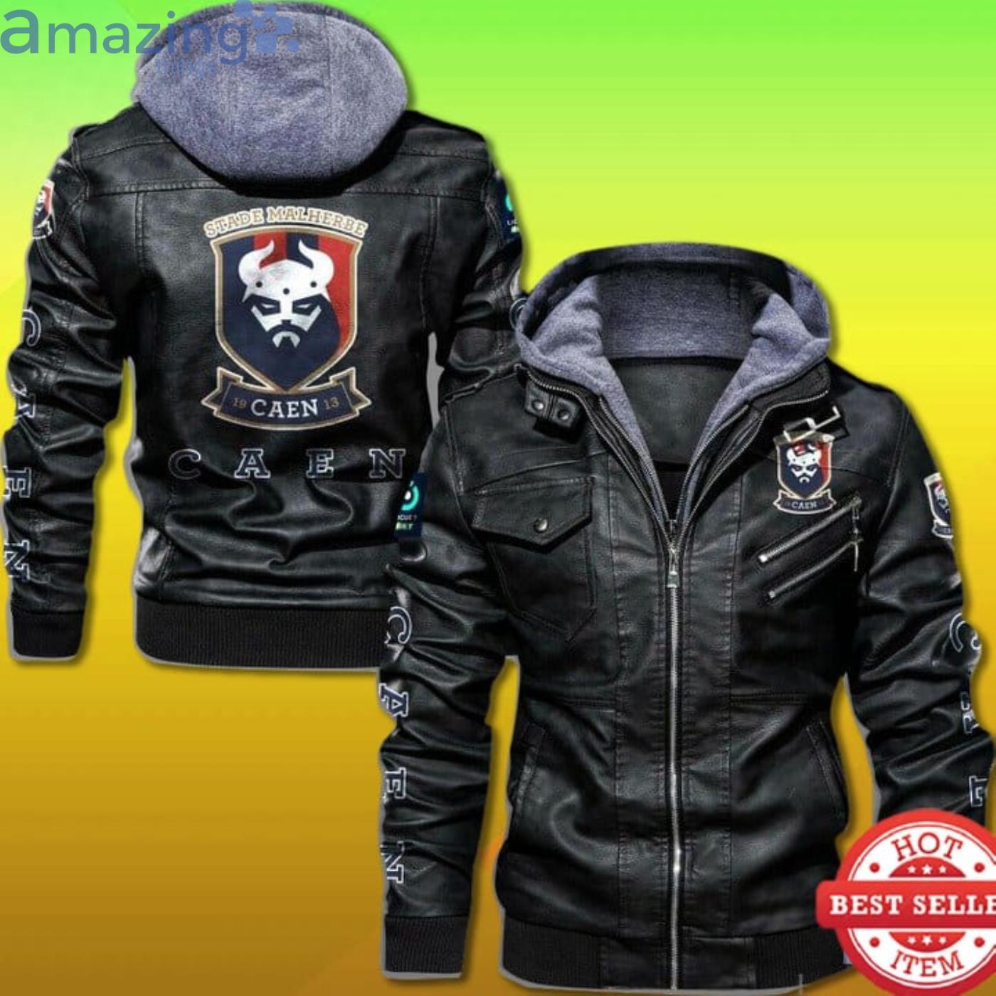 Stade Malherbe Caen 2D Trending Leather Jacket Product Photo 1