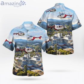 Stanford California Stanford University Medical Center Life Flight Eurocopter Hawaiian Shirt Product Photo 3 Product photo 2