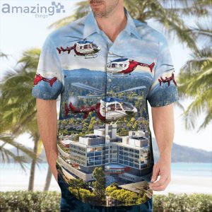 Stanford California Stanford University Medical Center Life Flight Eurocopter Hawaiian Shirt Product Photo 4