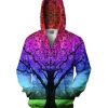 Star Tree All Over Print 3D Hoodie Zip Hoodie
