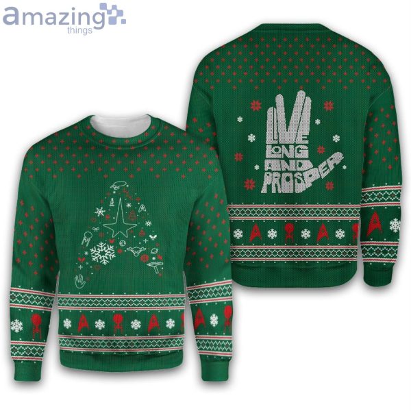 Star Trek Knitting Pattern Christmas Ugly Sweaterproduct photo 1