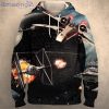 Star War Graphic Design All Over Print 3D Hoodie