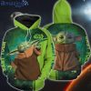 Star Wars Baby Yoda Green Galaxy All Over Print 3D Hoodie