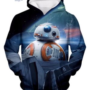 Star Wars Bb 8 Droid Series 3D Pullover Printed Over Unisex Hoodie image Star Wars Bb-8 Droid Series 3D Pullover Printed Over Unisex Hoodieproduct photo 3