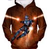 Star Wars Bounty Hunter Boba Fett Action Graphic Full Print 3D Hoodie