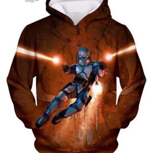 Star Wars Bounty Hunter Boba Fett Action Graphic Full Print 3D Hoodieproduct photo 3