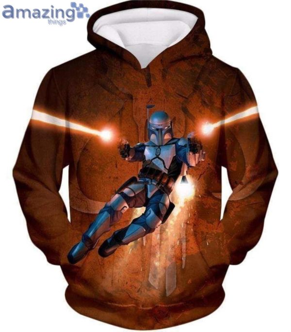 Star Wars Bounty Hunter Boba Fett Action Graphic Full Print 3D Hoodieproduct photo 3