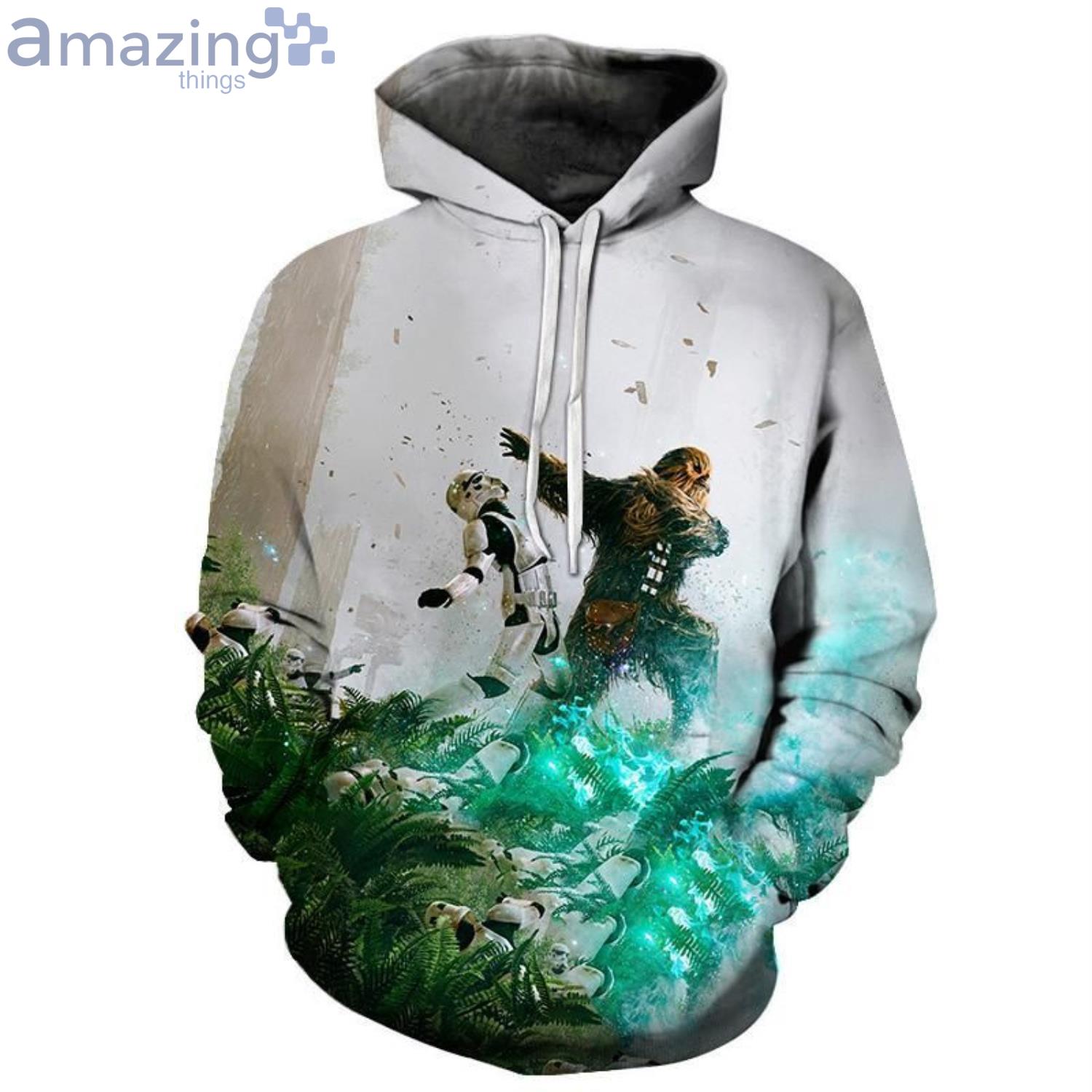 Star Wars Chewbacca All Over Print 3D Hoodie image Star Wars Chewbacca All Over Print 3D Hoodieproduct photo 1