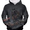 Star Wars Deadly Darth Vader Action Graphic All Over Print 3D Hoodie
