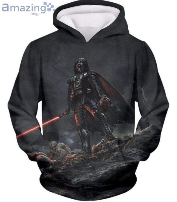 Star Wars Deadly Darth Vader Action Graphic All Over Print 3D Hoodieproduct photo 3