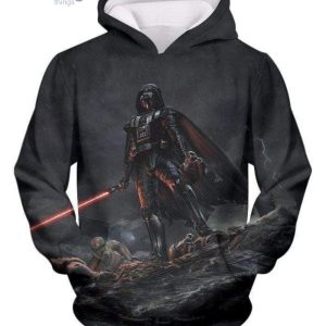 Star Wars Deadly Darth Vader Action Graphic All Over Print 3D Hoodieproduct photo 1