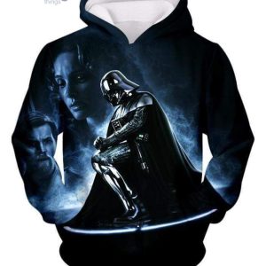 Star Wars Faded To Dark Side Darth Vader Action Black 3D Hoodieproduct photo 2