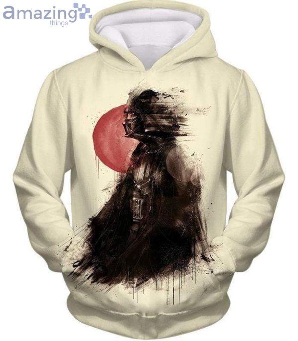 Star Wars Faded To The Dark Side Darth Vader Fan Art White 3D Hoodieproduct photo 2