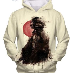 Star Wars Faded To The Dark Side Darth Vader Fan Art White 3D Hoodieproduct photo 1