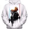 Star Wars Father Vs Son Jedi Vs Sith Luke Vs Anakin Skywalker White 3D Hoodie