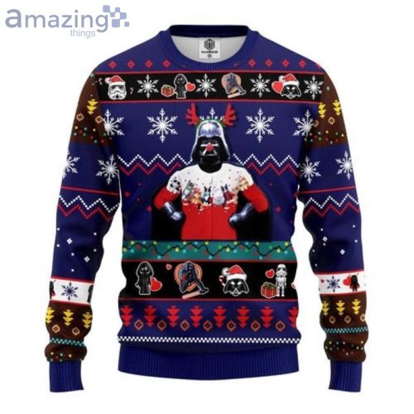 Star Wars Funny Christmas Knitting Pattern 3D Ugly Sweaterproduct photo 1
