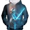 Star Wars Master Atris Action White Haired All Over Print 3D Hoodie
