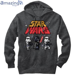 Star Wars Men's Pixel Darth Vader And Stormtroopers Pull Over Hoodieproduct photo 7