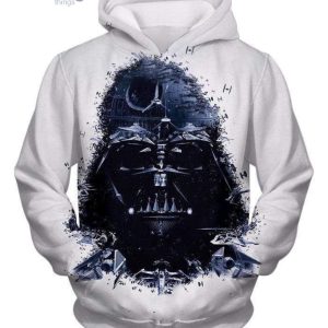 Star Wars Msked Sith Lord Darth Vader Promo White All Over Print 3D Hoodie image Star Wars Msked Sith Lord Darth Vader Promo White All Over Print 3D Hoodieproduct photo 2