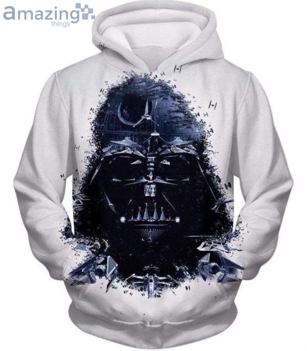 Star Wars Msked Sith Lord Darth Vader Promo White All Over Print 3D Hoodieproduct photo 4