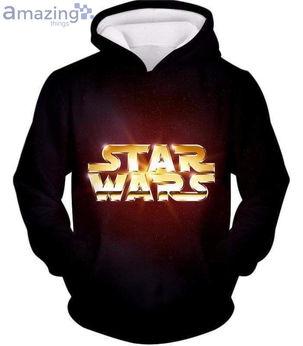 Star Wars Super Golden Star Wars Promo Black 3D Hoodie image Star Wars Super Golden Star Wars Promo Black 3D Hoodieproduct photo 1