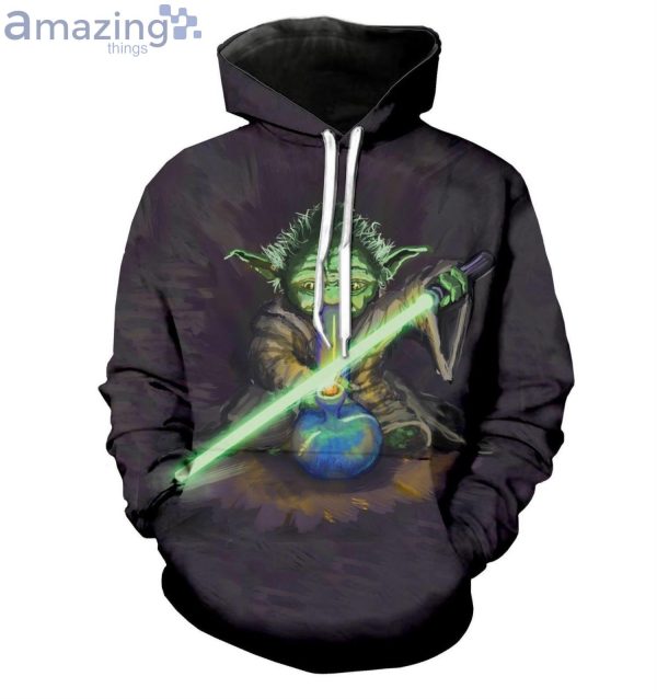 Star Wars Yoda Bong All Over Print 3D Hoodieproduct photo 1
