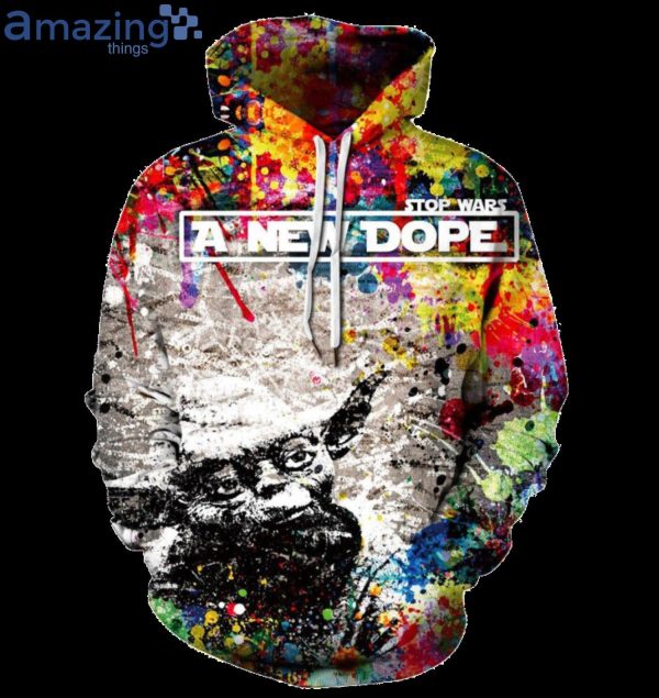 Star Wars Yoda Stop Wars A New Dope All Over Print 3D Hoodieproduct photo 1