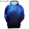 Stars Are Cool Blue Galaxy All Over Print 3D Hoodie