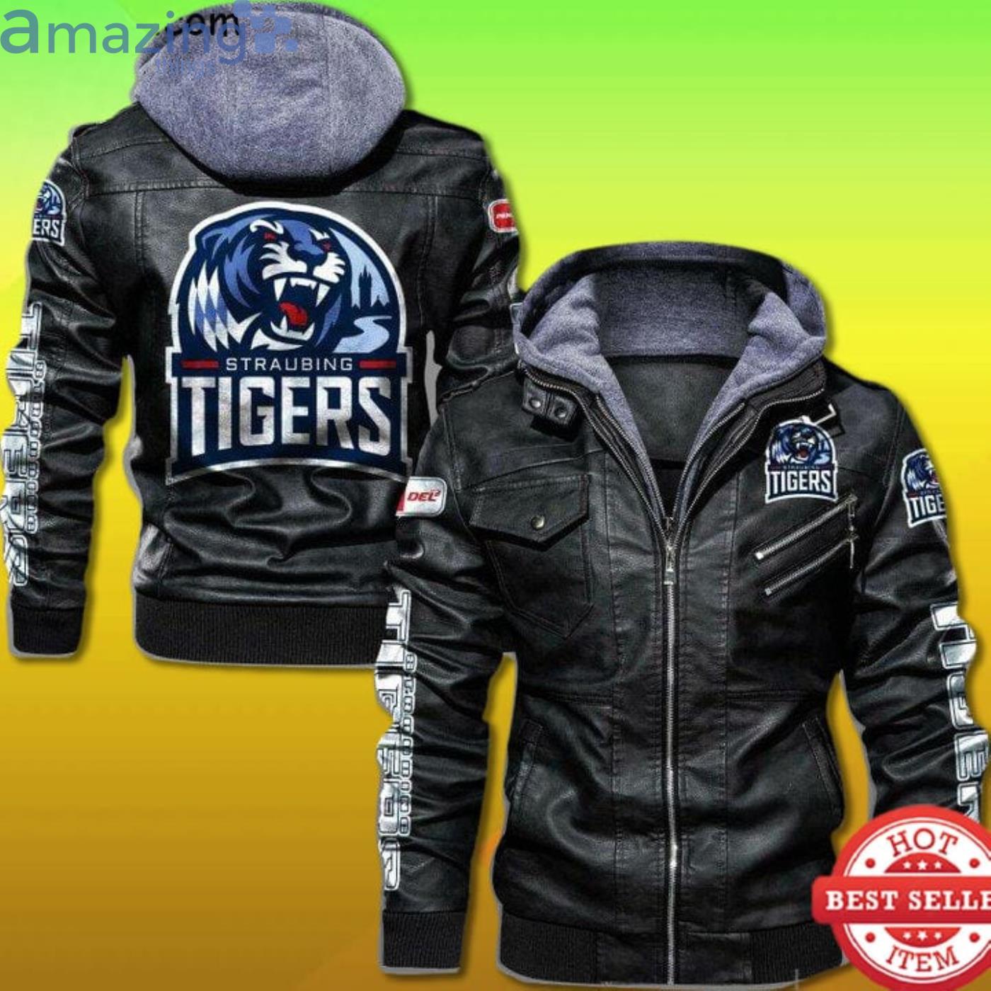 Straubing Tigers 2D Trending Leather Jacket Product Photo 1