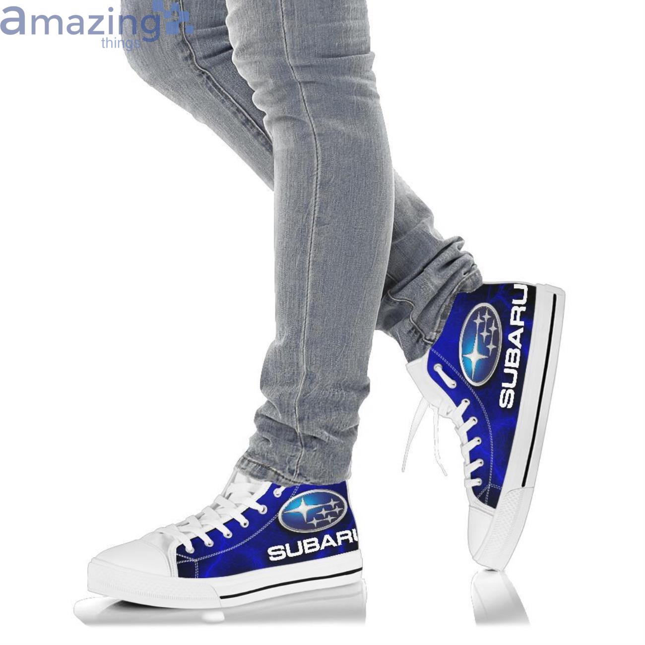Subaru Thunder and Lightning Blue High Top Shoes image Subaru Thunder and Lightning Blue High Top Shoes Product Photo 10