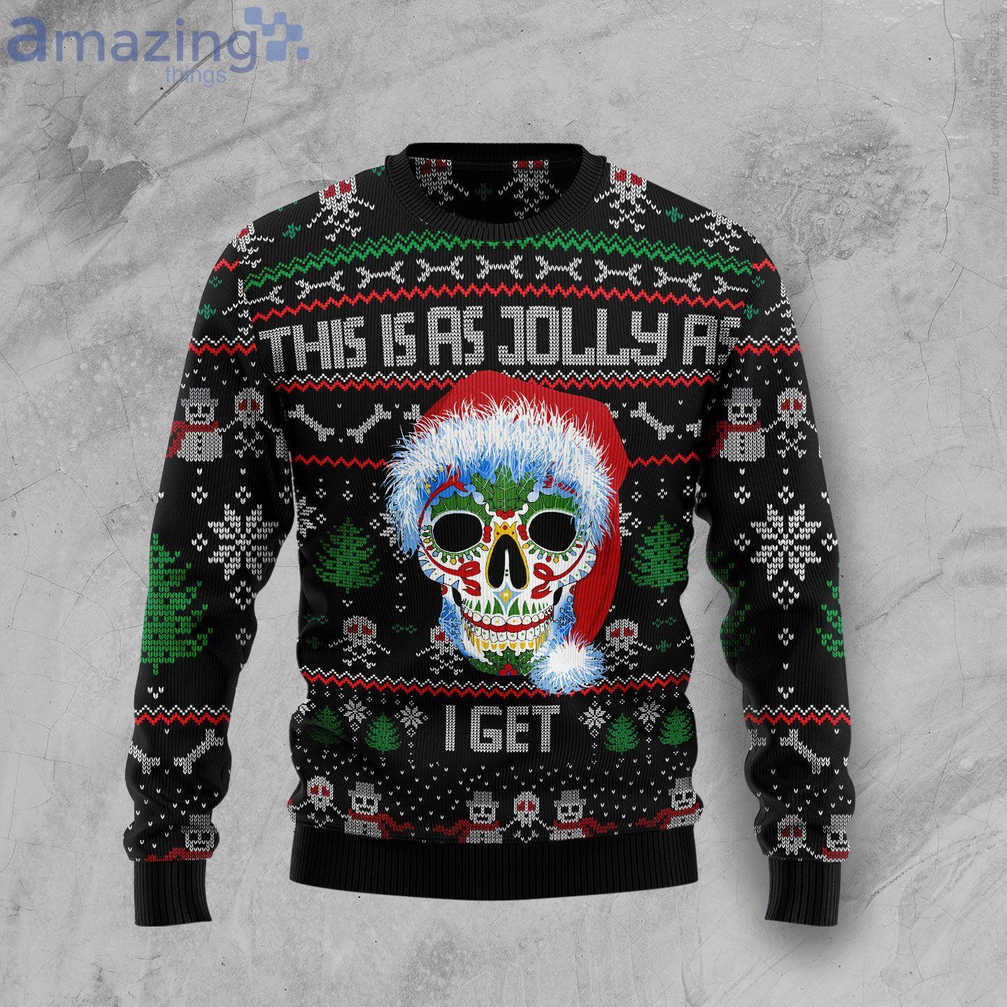 Sugar Skull Christmas Ugly Christmas Sweater image Sugar Skull Christmas Ugly Christmas Sweater Product Photo 1 Product photo 1