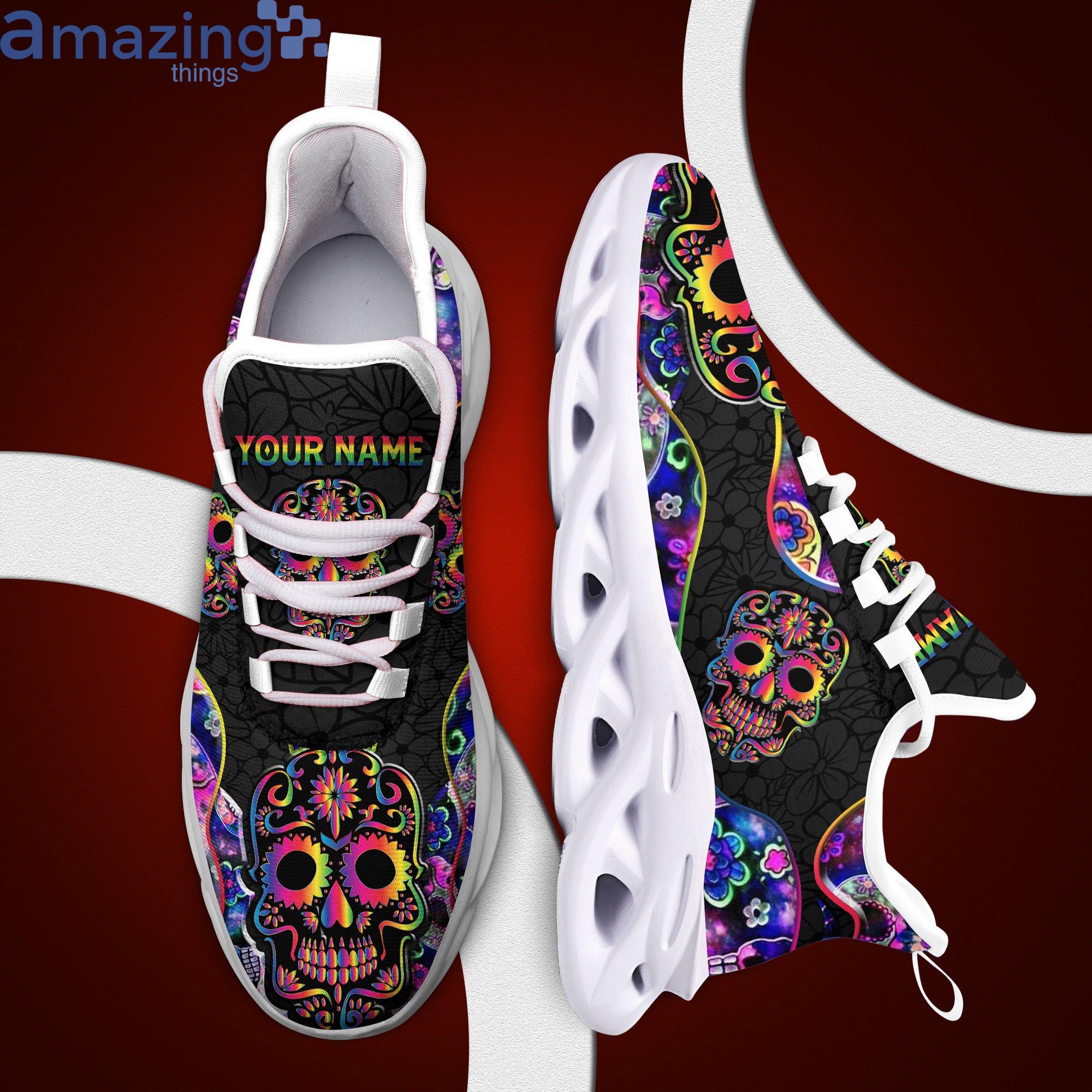 Sugar Skull Clunky Max Soul Sneaker Personalized Name Product Photo 1