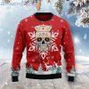 Sugar Skull Nurse Red Ugly Christmas Sweater