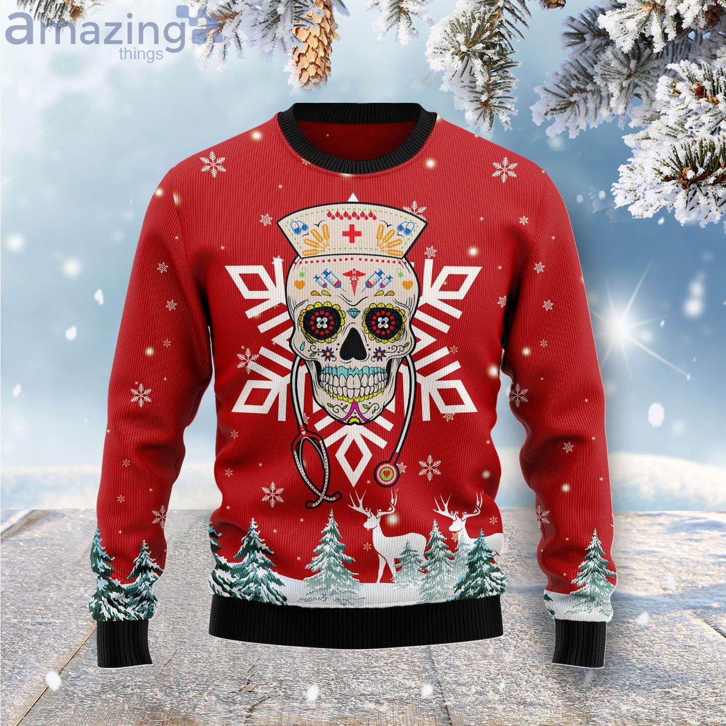 Pittsburgh Steelers Christmas Skull Halloween Ugly Christmas