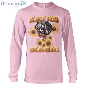 Sunflowers Black Girl Magic Long Sleeve T-Shirt Product Photo 4
