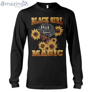 Sunflowers Black Girl Magic Long Sleeve T-Shirt Product Photo 1