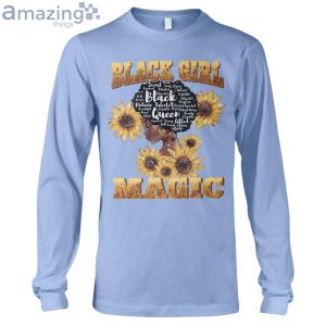 Sunflowers Black Girl Magic Long Sleeve T-Shirt Product Photo 5