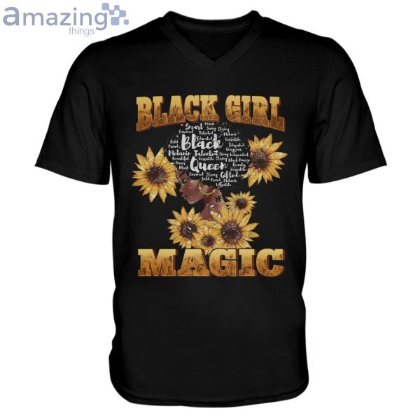 Sunflowers Black Girl Magic Long Sleeve T-Shirt Product Photo 6