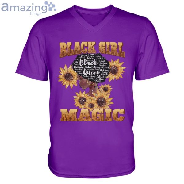 Sunflowers Black Girl Magic Long Sleeve T-Shirt Product Photo 9