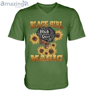 Sunflowers Black Girl Magic Long Sleeve T-Shirt Product Photo 10