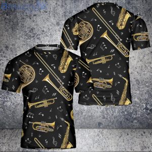 Swinging With Saxophone Sound Summer Vacation Hawaii 3D Shirt Product Photo 1