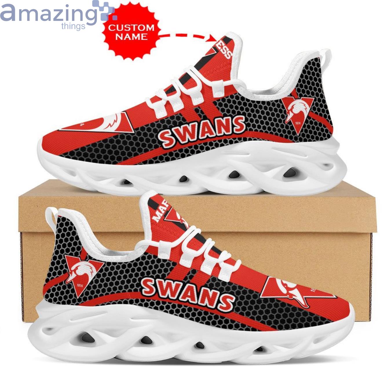 Sydney Swans Max Soul Sneaker Personalized Name image Sydney Swans Max Soul Sneaker Personalized Name Product Photo 2